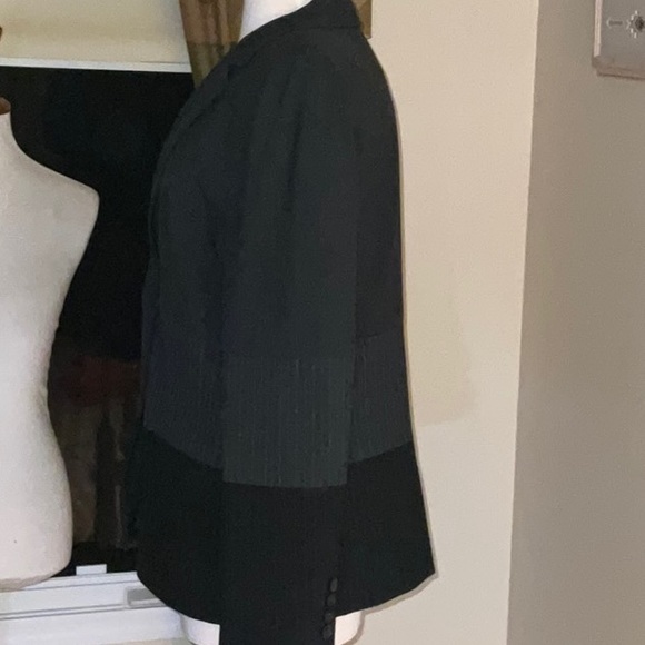 Josephine Chaus Washable Fully Lined Two Pocket Two Button Stripe & Solid Blazer - Picture 4 of 16